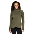 thumbnail image 4 of RBX Active Women's Zip Mock Neck Wrap Fleece Pullover Sweatshirt With Pockets, 4 of 9