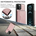 thumbnail image 6 of iPhone 13 Pro Max Case,Dteck Magnetic Leather Detachable Wallet Functional Removable Case Shockproof Rubber Cards Holder Money Pocket Hybrid Kickstand Back Cover For iPhone 13 Pro Max 6.7-inch,Pink, 6 of 7