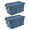 Blue, variant on 160 Quart (40 Gallon) Wheeled Clear Plastic Storage Bin 2-Pack Gray - Industrial Tote with Handle Drip-Resistant Lid