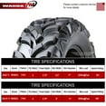 thumbnail image 3 of WANDA Solid Mud ATV Tires 24x8x11 & 24x10x11 fit 2004 Kawasaki Bayou 300, 3 of 5