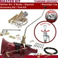 thumbnail image 1 of American Shifter  700R4 Shifter Kit Chrome 23 in. Swan E Brake Cable Clamp Clevis Trim Kit Dipstick for F6481, 1 of 1