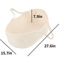 thumbnail image 6 of Baby Sleeping Carry Basket With Handle Foldable Cartoon Baby Carrying Basket Bed Handheld Multi Purpose Baby Bed For Outing Travel Living Room Bedroom Nursery Baby Shower[White], 6 of 8