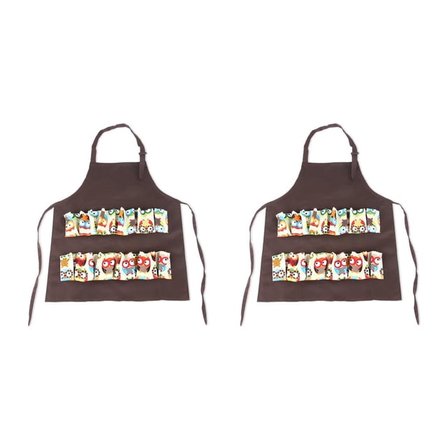Delantal Wosthever recolección de huevos con 12 bolsillos poliéster 79 x 64 cm 2piezas