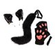 thumbnail image 2 of Juego de Orejas y Cola de Gato Strade Fareast Limited Diadema de Felpa Negro, 2 of 8