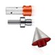 thumbnail image 5 of Juego de 3 brocas de biselado de diamante con adaptador de rosca de 5/8-11 pulgadas y brocas de fresado de diamante para Exis, 5 of 5
