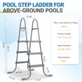thumbnail image 4 of Ktaxon 3-Step 43" Steel Above Ground Pool Ladder, Heavy Duty Non-Slip, Gray, 4 of 11