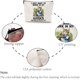 thumbnail image 4 of Bolsas de maquillaje para gatos, bolsa de lona para cosméticos, estuche multiusos para lápices con cremallera de metal, bolsas de viaje portátiles e impermeables., 4 of 6