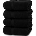 thumbnail image 1 of Juego de toallas de baño Utopia Towels, paquete de 4, 100% algodón, 600 g/m² (70 x 140 cm), 1 of 7