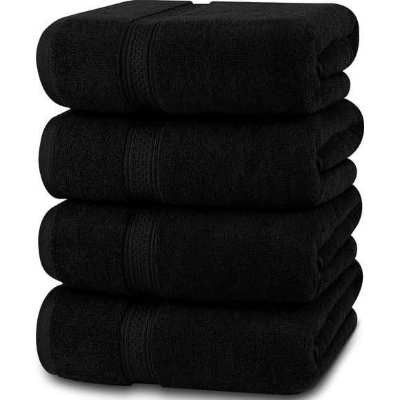 Juego de toallas de baño Utopia Towels, paquete de 4, 100% algodón, 600 g/m² (70 x 140 cm)