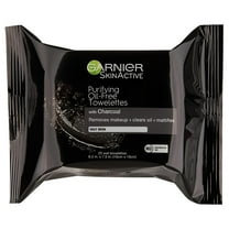 25 ct., Garnier SkinActive Clean  Charcoal Oil-Free Makeup Remover Wipes