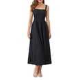 thumbnail image 1 of ZAXARRA Robe Classique pour Femmes, Robe Longue d'Été Sans Manches Dos Nu à Nouer pour Fête, 1 of 9