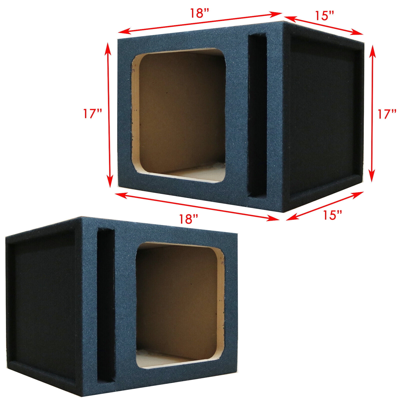 1x 12" Single Ported L7 L5 KICKER Vented Square Box Subwoofer Enclosure
