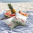 thumbnail image 2 of 2 Pack Outdoor Waterproof Throw Pillow Covers,Spring Colorful Wild Flowers Decorative Square Patio Pillowcases for Chair Couch Sofa 16x16in, 2 of 9