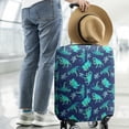 thumbnail image 2 of DarkBlue Cartoon Dinosaurs Palms Pattern Luggage Cover Fashion Suitcase Cover Baggage Covers Fit 25-28 Inch Luggage (Go Travel), 2 of 5