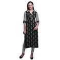 thumbnail image 1 of Bimba Robe Longue en Rayonne Imprimée Tunique Droite pour Femmes Haut Indien, 1 of 6