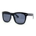 thumbnail image 2 of Mens Classic Iconic Hipster Retro Oversized Horn Rim Sunglasses Shiny Black, 2 of 4
