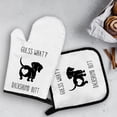 thumbnail image 4 of diraou Funny Dachshund Oven Mitts and Pot Holders Sets, Dachshund Gifts for Women Kitchen Decor Accessories, Dachshund Gifts Heat Resistant Oven Gloves Hot Pads for Kitchen Cooking Baking Grilling, 4 of 6