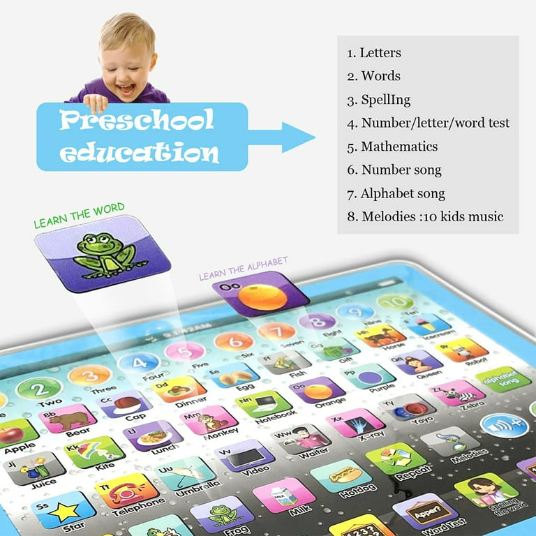 Educational Learning Tablet Toys for Age 2 3 4 5 6 7 8 Year Old