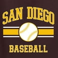 thumbnail image 6 of Wild Bobby City of San Diego Baseball Fantasy Fan Sports Unisex Crewneck Sweatshirt, Brown, X-Large, 6 of 6