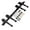 4FT, variant on Sliding Barn Door Hardware Kit, Heavy Duty Smoothly And Silently Easy To Install Fit Single Door Panel Heart-Shaped Style Black ,Easy to Install