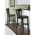 thumbnail image 5 of Linon Mossy Oak Full Back Wood Bar Stool, 30" Seat Height, Dark Walnut with Hand Brushed Black Strokes Finish with Break Up Country Fabric, 5 of 11
