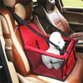 thumbnail image 4 of Dog Car Seat Foldable Dog Car Booster Seat Waterproof Breathable Oxford Travel Bag ,Carrier Basket Dog Travel Bag Mat ,for Small to Medium Dogs, Puppies, 4 of 6
