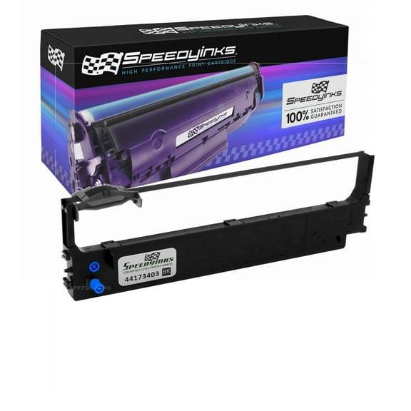 Speedy Compatible Printer Ribbon Cartridge Replacement for Okidata 44173403 (Black)