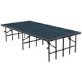thumbnail image 1 of National Public Seating NPS-S4832C-BE Portable Stage with Carpet, Blue - 48 x 96 x 32 in., 1 of 1