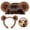Brown, variant on HMPEAIIY Brown Bear Plush Ears Headband Bear Ears Bow Hair Hoop Furry Bunny Ear Headwear For Girls Women Party Trendy Stuff