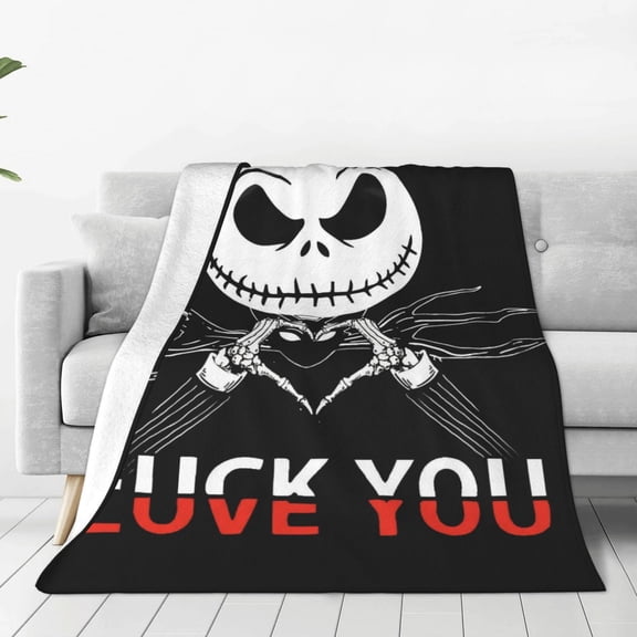 Jack SkellingtonBlanket 50x40,Throw Blanket Gifts for Fans Lover Girls Boys Women Present Hoodie Him Bed