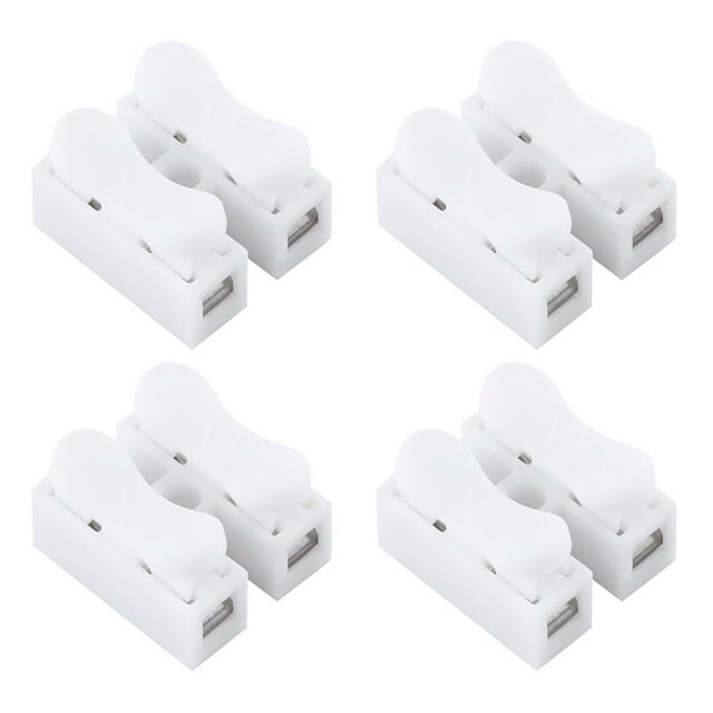Connecteur de Fil, Élasticité Résistant aux Hautes Températures Pince à Ressort à 2 Broches pour Éclairage pour Contrôle Électrique