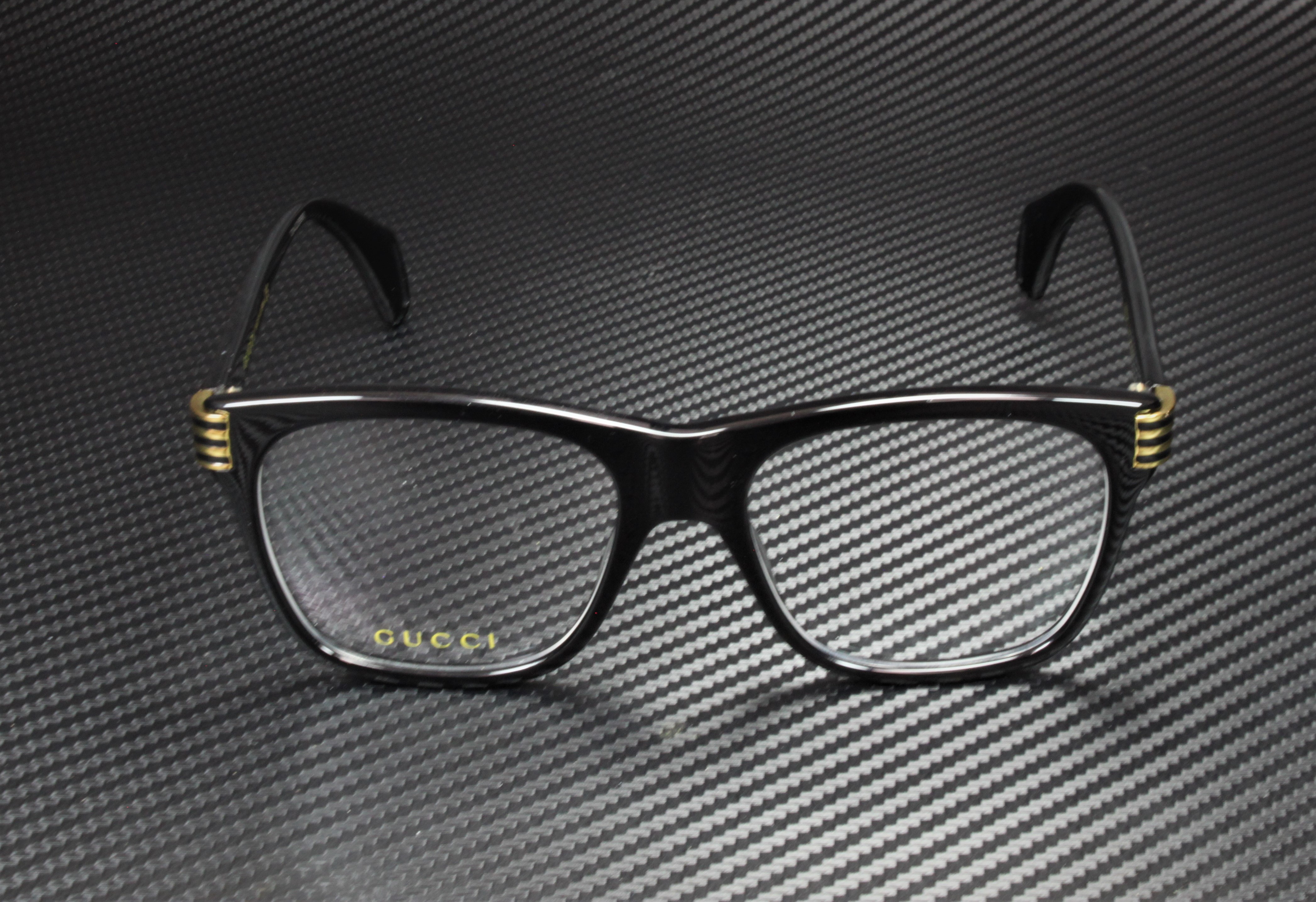 New Authentic- Gucci Square Eyeglasses GG0526O 001 Black 54mm 526 Gucci GG1426S 001 Sunglasses - US main image 4