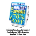 thumbnail image 2 of Holiday Specials 70 Percent Off (24" X 36") 4mm Corrugated Plastic Panel, Graphics Applied To 1 Side (Pk of 2), 2 of 4