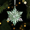 thumbnail image 2 of LYCAQL Annual Christmas Ornaments Snowflake Star - Christmas Tree Ornaments Pendant Sun Catcher Home Hanging Decor, 2 of 6