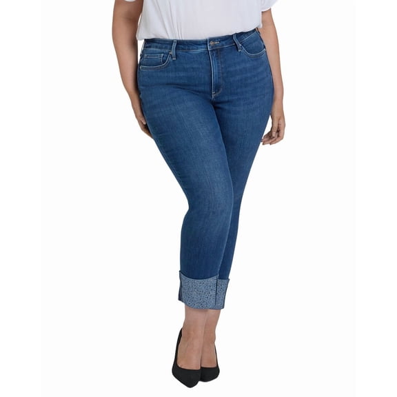 NYDJ womens Plus Sheri Vintage Lapis Ankle Crop Jean, 18W