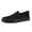 All Black, variant on KEINDI Women’s Slip On Canvas Low Top Shoes Fashion Sneakers and Casual Loafers Flats Shoes For Women White size 9