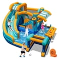 thumbnail image 5 of Demifill Inflatable Water Slide, Quick-Inflate, Safety Guardrails, 750W Blower, Party Toy, Multicolor, 5 of 8