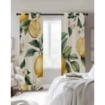 thumbnail image 4 of Spring Lemon Blackout Curtains for Bedroom Living Room Darkening Curtains 84 Inch Length 2 Panels Set Summer Flower Leaf Branch Nature Fruit Window Curtain Window Treatment Grommet Drapes 52"x84", 4 of 9