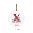 thumbnail image 4 of Coche Decoraciones de Navidad 2025 Nuevo 26 Carta de Navidad Muñeco de Nieve Colgante de Navidad - Colgante de Coche de Acrílico Santa Navidad Muñeco de Nieve Decoraciones, 4 of 5