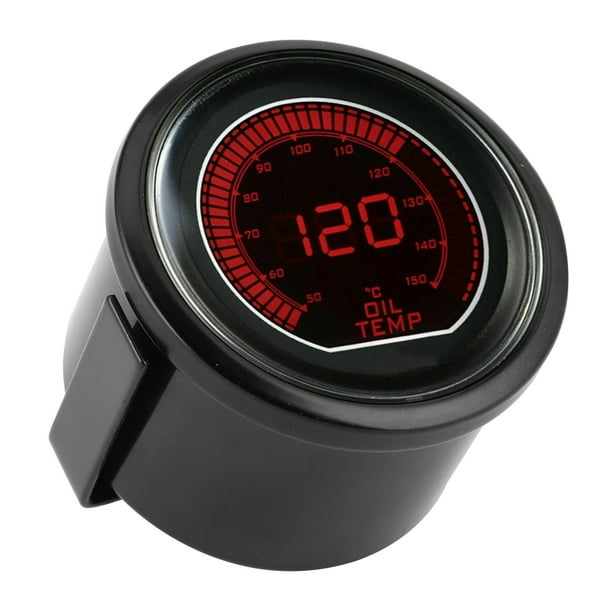 Medidor De Temperatura De Aceite Retroiluminado, 52mm/2 Pulgadas, Para Medidor Universal Serie EVO, Luz LED Azul Y Roja Para Coches De Gasolina De 12V