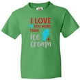 thumbnail image 3 of Inktastic I Love You More Than Ice Cream, Ice Cream Cone Youth T-Shirt, 3 of 5