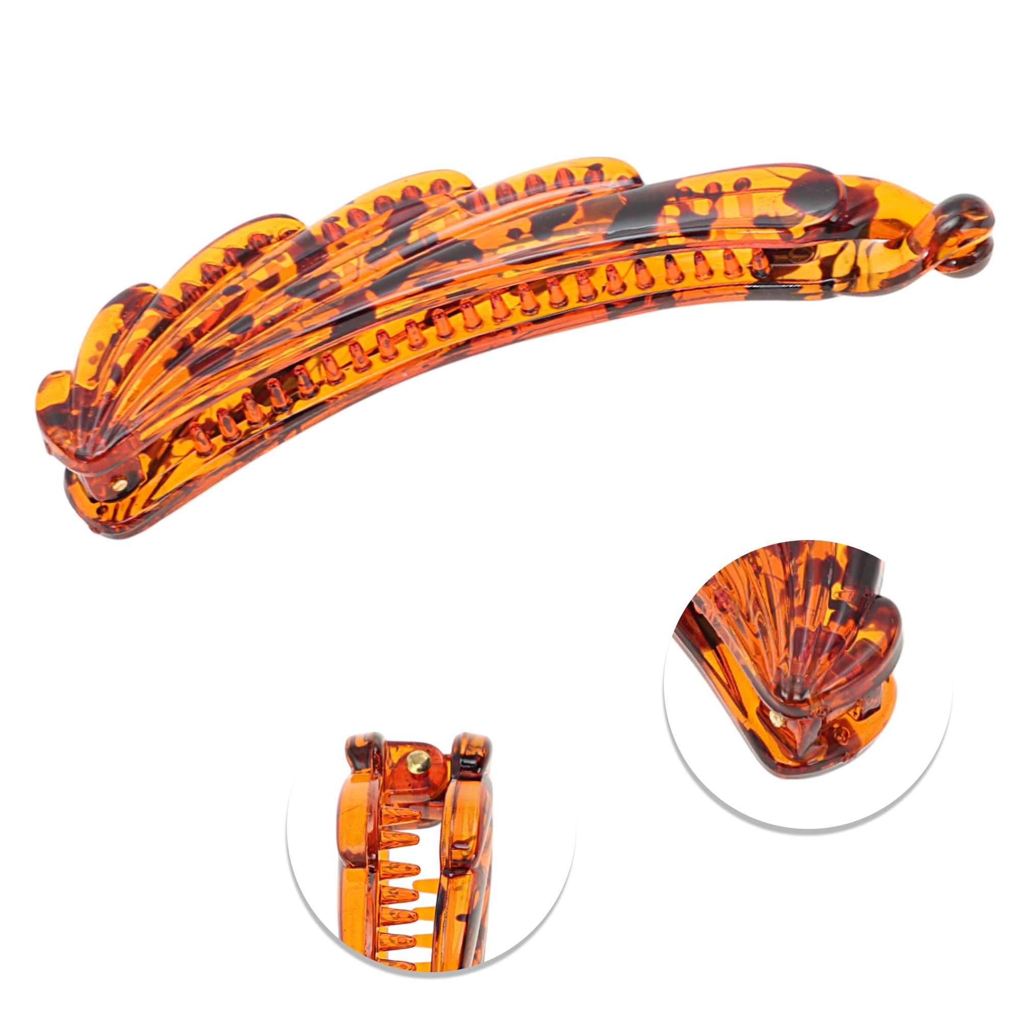 NOMADIC NOOK Elegant Wavy Edge Hair Clips Hairdo Clip Multicolor 5 Pcs