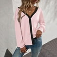 thumbnail image 2 of Ketyyh-chn99 Womens Fashion Long Knit Cardigan Sweaters Oversized Fall Dressy Casual Jackets Pink,M, 2 of 5