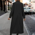thumbnail image 5 of Drses Womens Trench Coat Winter Lapel Double Breasted Long Pea Coat Casual Work Office Overcoat with Pocket, 5 of 5