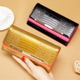 thumbnail image 6 of TAZAG Women's Long Wallet Genuine Leather Wallet Multiple Card Slots Large Capacity Zipper Mobile Wallet, 6 of 7