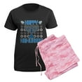 thumbnail image 5 of CafePress - Happy Hanukkah Women's Dark Pajamas - Women's Short Sleeve Print T-Shirt and Pants Dark Cotton Pajama Set, 5 of 7