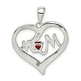 thumbnail image 3 of White Sterling Silver Charm Pendant Themed Cubic Zirconia CZ Brown 22 mm 21, 3 of 3