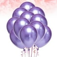thumbnail image 3 of Eease 50pcs Purple Metallic Latex Party Balloons Graduation Fiesta Supplies, 3 of 5