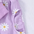 thumbnail image 7 of Odeerbi Toddler Girls Long Johns Thermal Underwear Set Base Layer Set Winter Floral Print Pullover Pajamas Two-Piece Set Long Sleeve Tops Pants Home Clothing Purple, 7 of 7