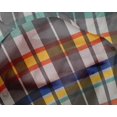thumbnail image 4 of oneOone Silk Tabby Light Gray Fabric Madras Check Craft Projects Decor Fabric Printed By The Yard 42 Inches Wide, 4 of 4